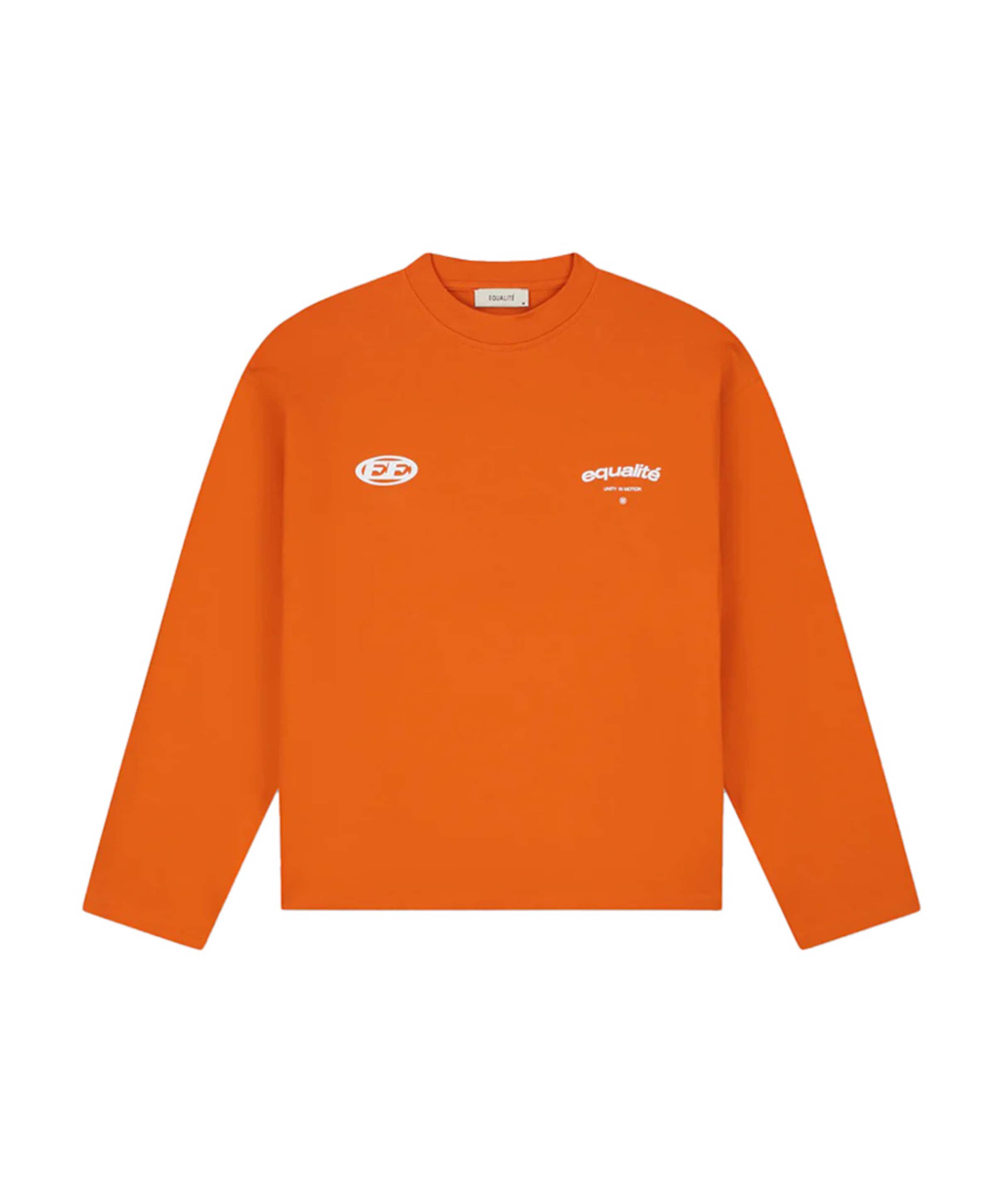 Uniseks longsleeve oranje