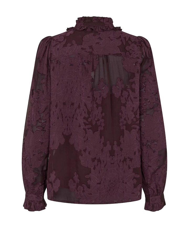 Dames blouse bordeaux