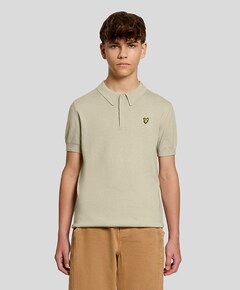 Jongens polo beige