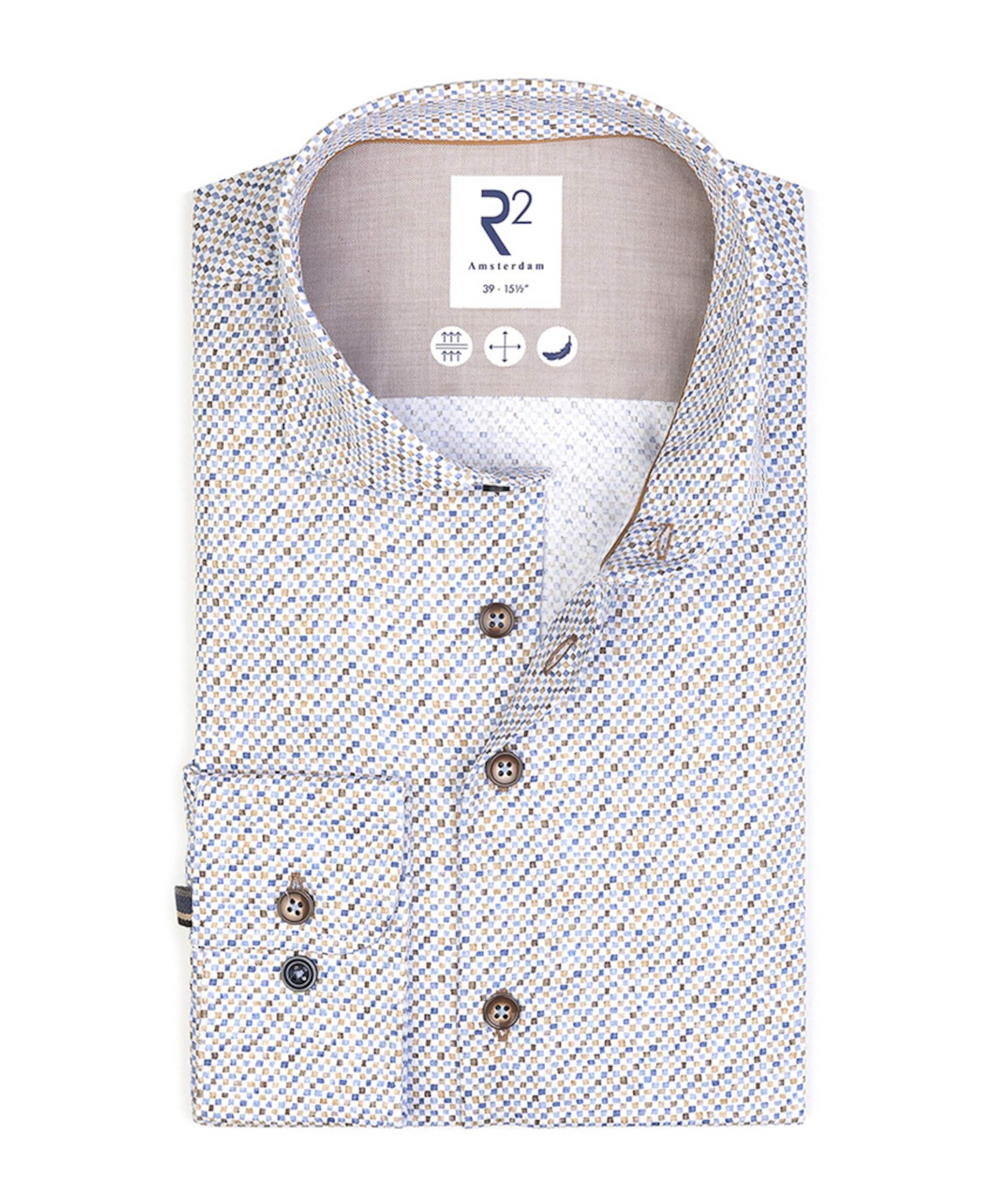 Overhemd lange mouw blauw