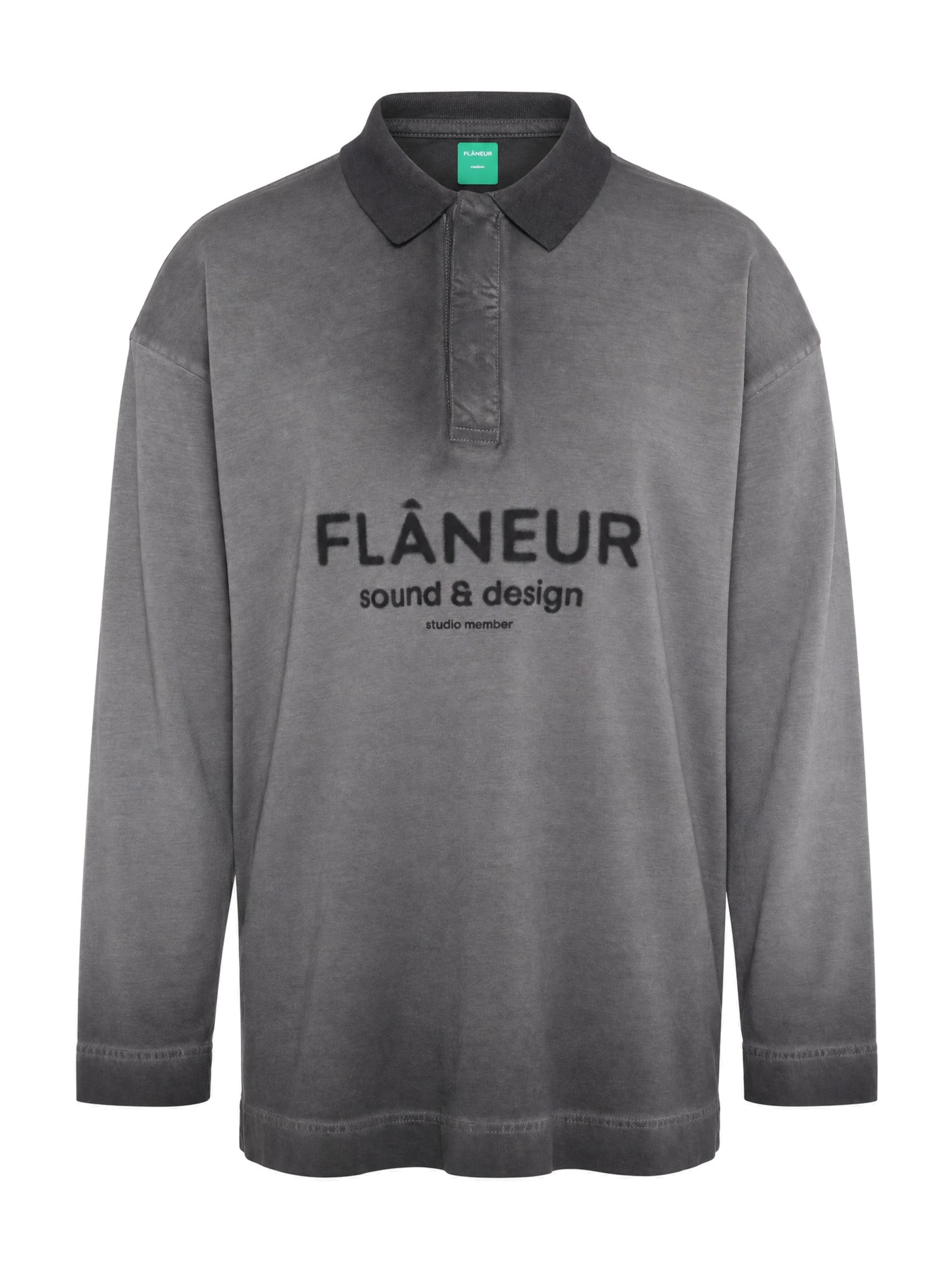 Heren longsleeve grijs
