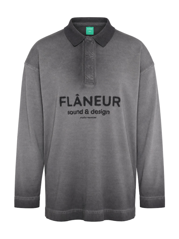 Heren longsleeve grijs