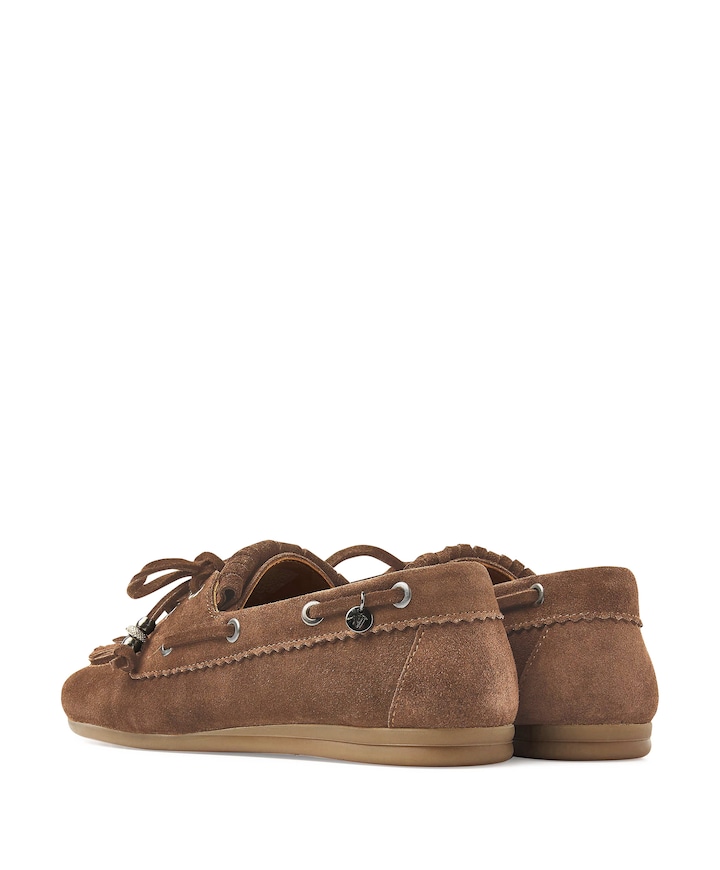 June Loua dames loafers bruin