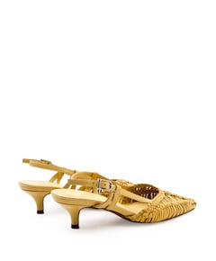 dames slingbacks geel