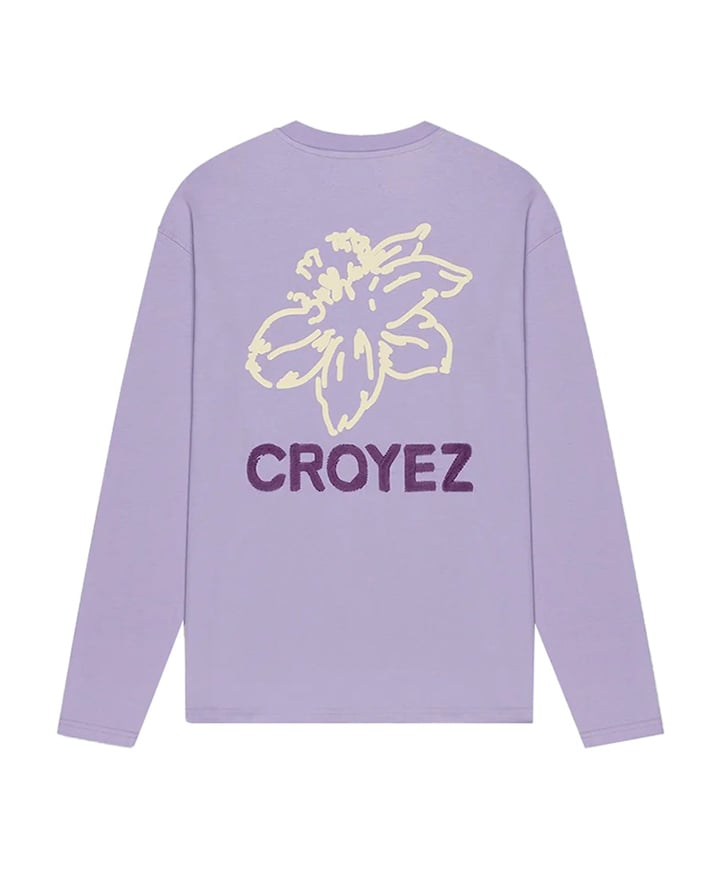 Heren longsleeve paars