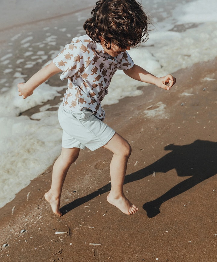 jongens korte broek blauw