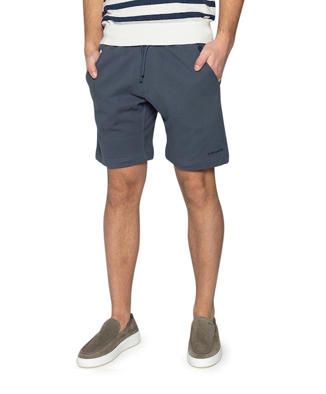 Short sweat pants korte broek blauw