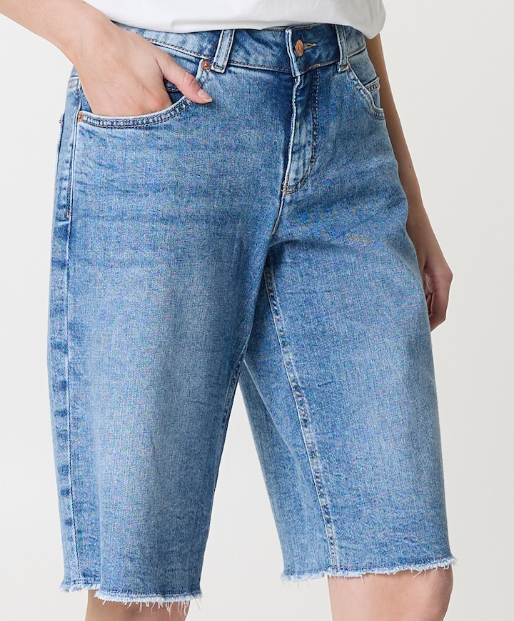 RICH BERMUDA dames jorts blauw