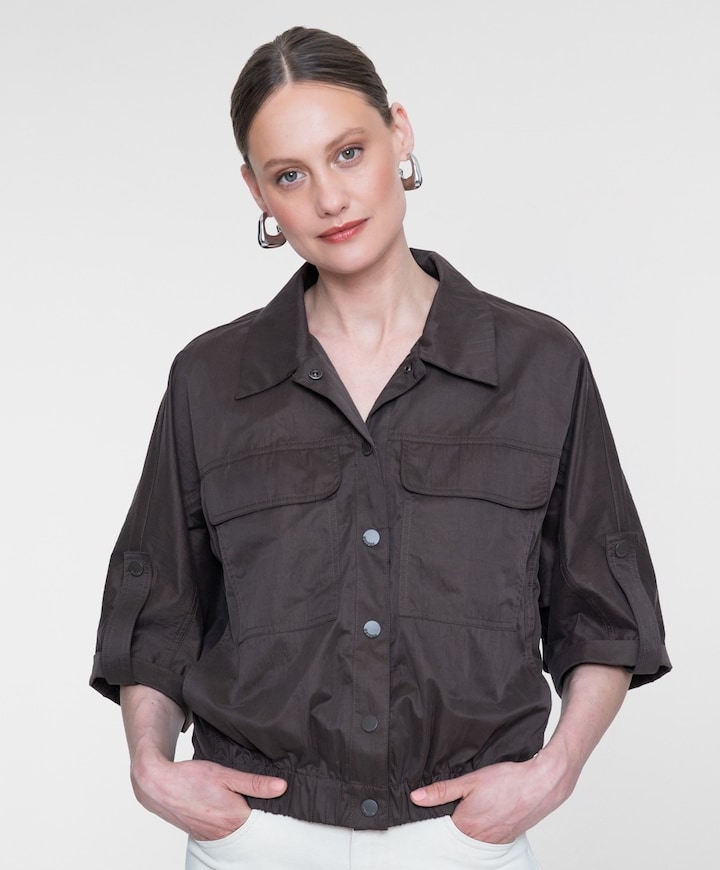 Dames blouse bruin