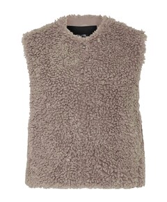 Dames gilet beige