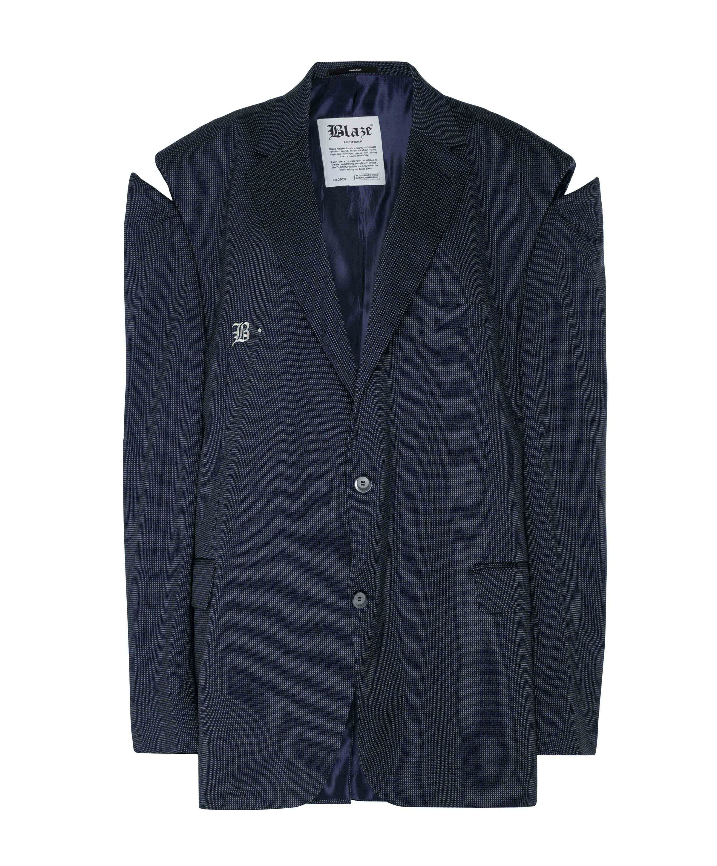 Dames blazer blauw