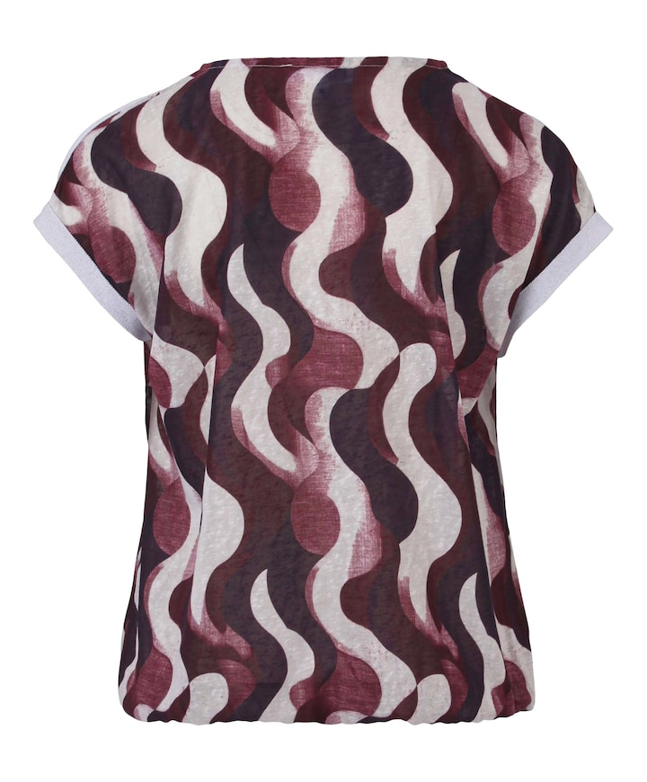 Dames T-shirt bordeaux