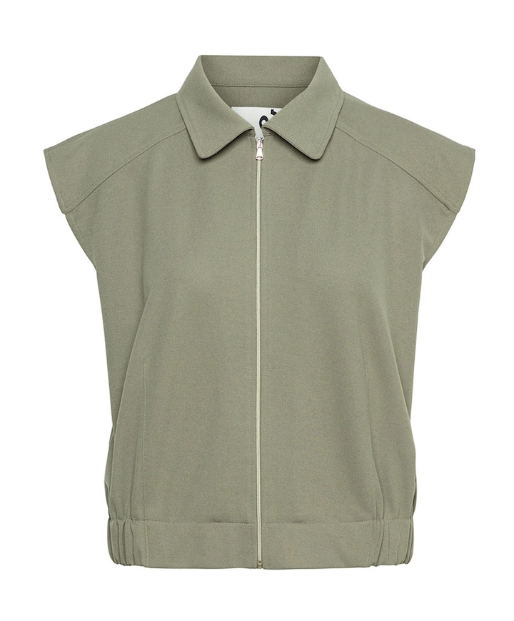 Dames gilet groen