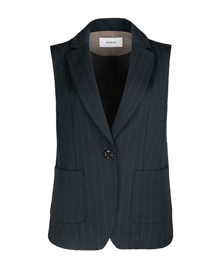 Dames gilet blauw