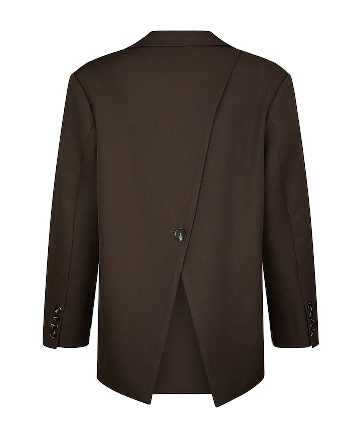 Dames blazer bruin