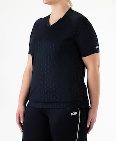 Dames plussize t-shirt blauw