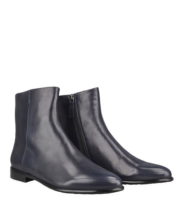 dames enkellaarzen blauw