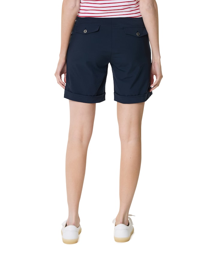 bermuda TRAVEL UNI dames korte broek blauw