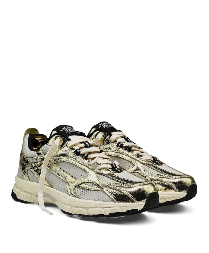 The Re-Run Cracked dames sneakers goud