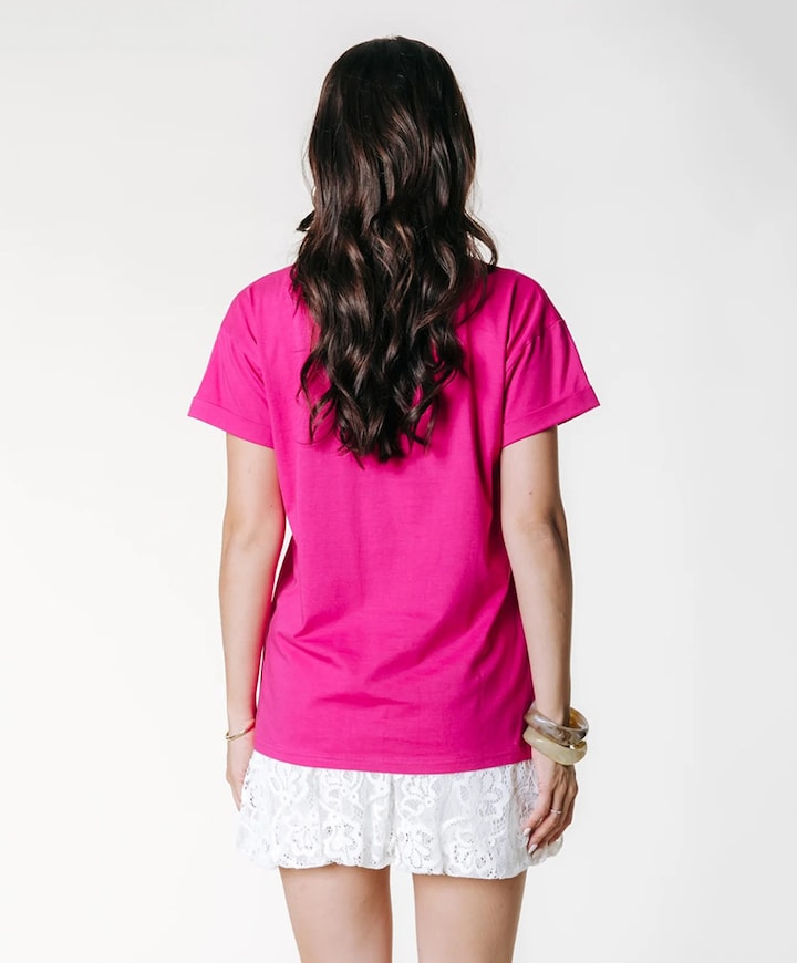 Dames T-shirt roze