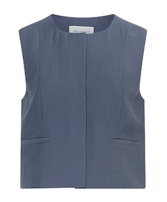 Dames gilet blauw