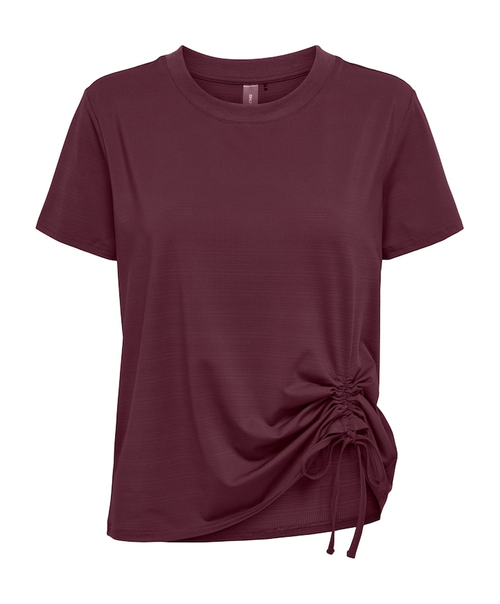 Dames t-shirt bordeaux