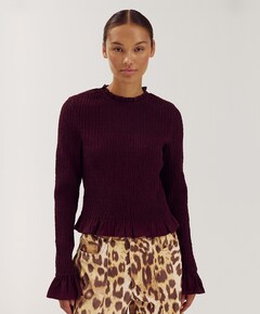 Dames trui bordeaux
