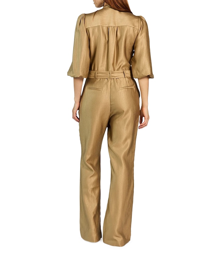 KATY VIS 420 dames jumpsuit goud