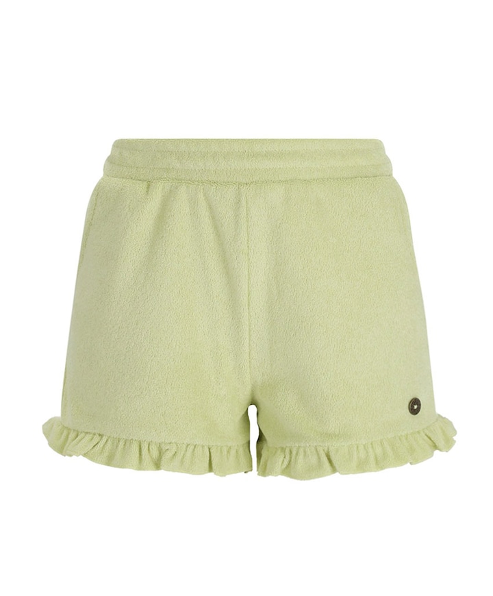 Faje ruffle meisjes korte broek groen