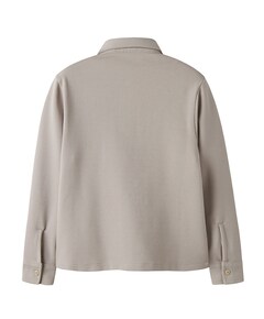 Jongens overhemd lange mouw grijs