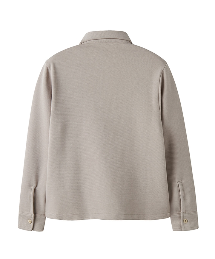 Jongens overhemd lange mouw grijs