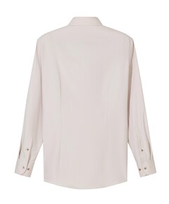 Heren overhemd lange mouw beige