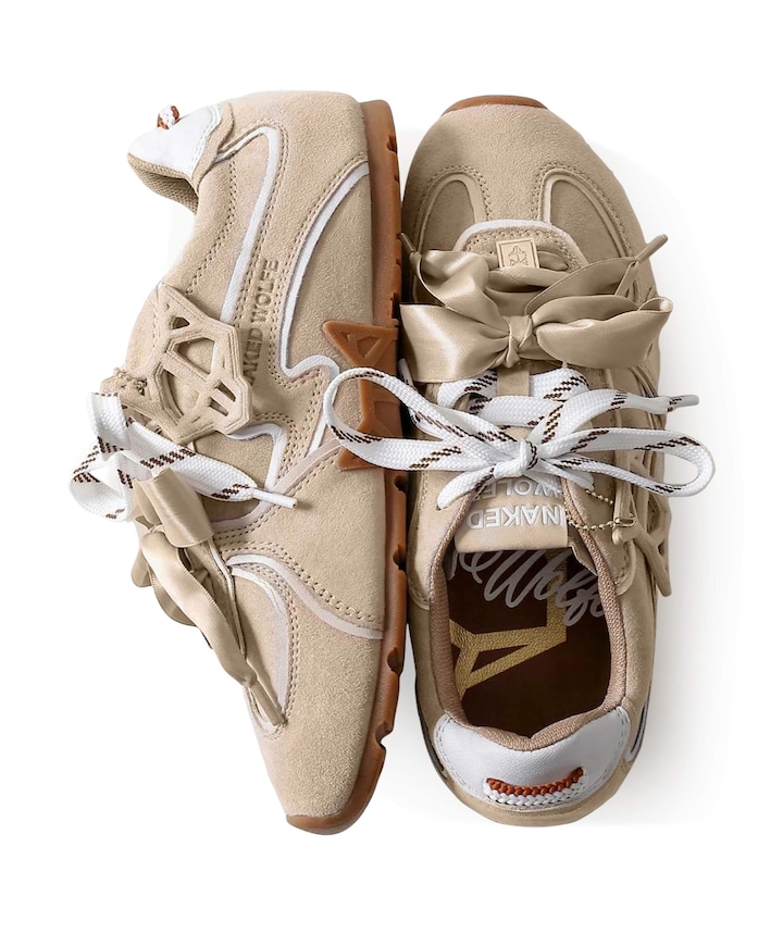 dames sneakers beige