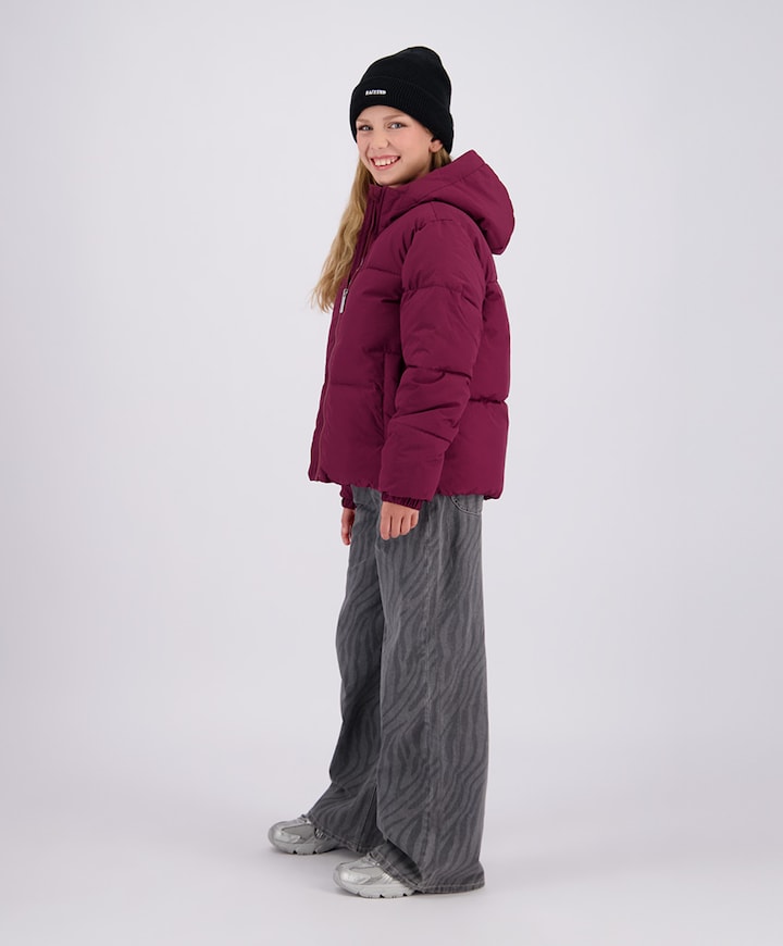 Meisjes jas bordeaux