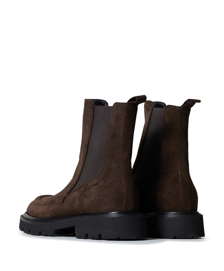 dames enkellaarzen bruin