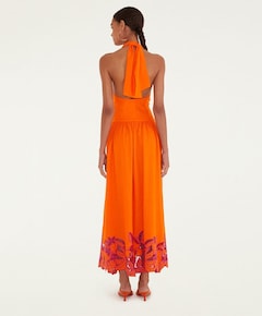 Dames jurk oranje
