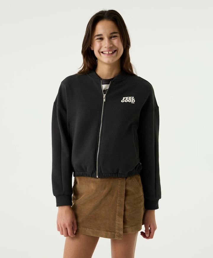 Meisjes vest grijs