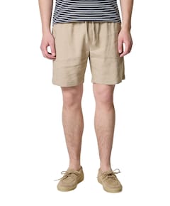 DOVER 8 PO SORONA LINEN 2/2 heren korte broek beige