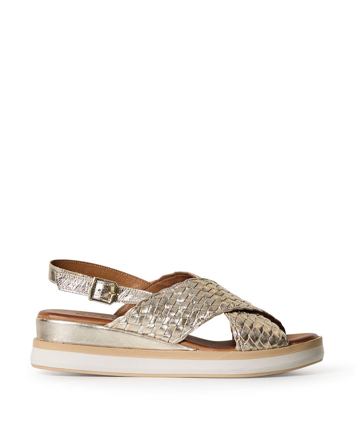 Wies dames sandalen goud