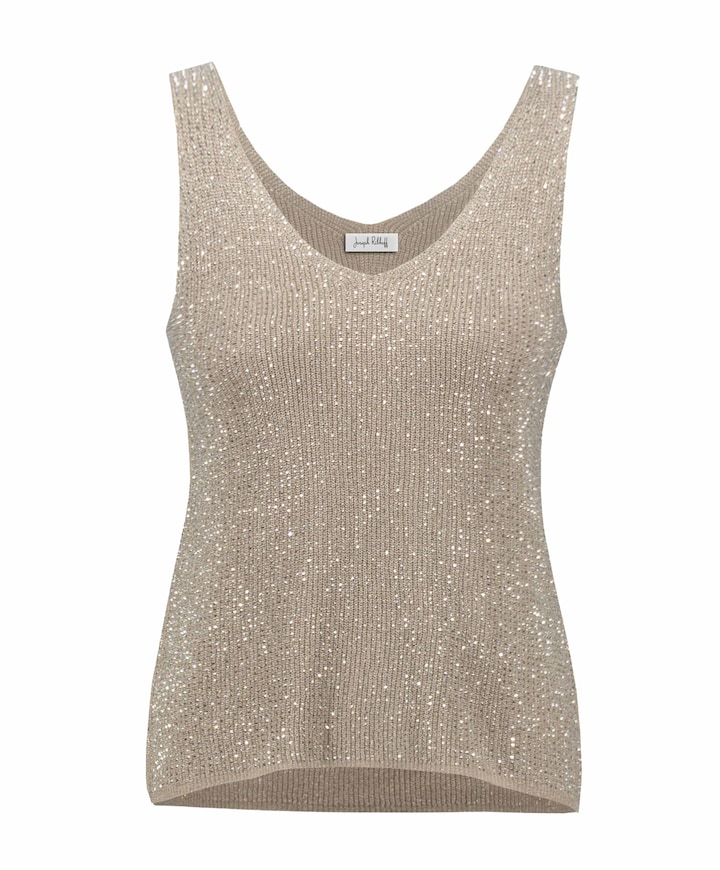 Dames top beige