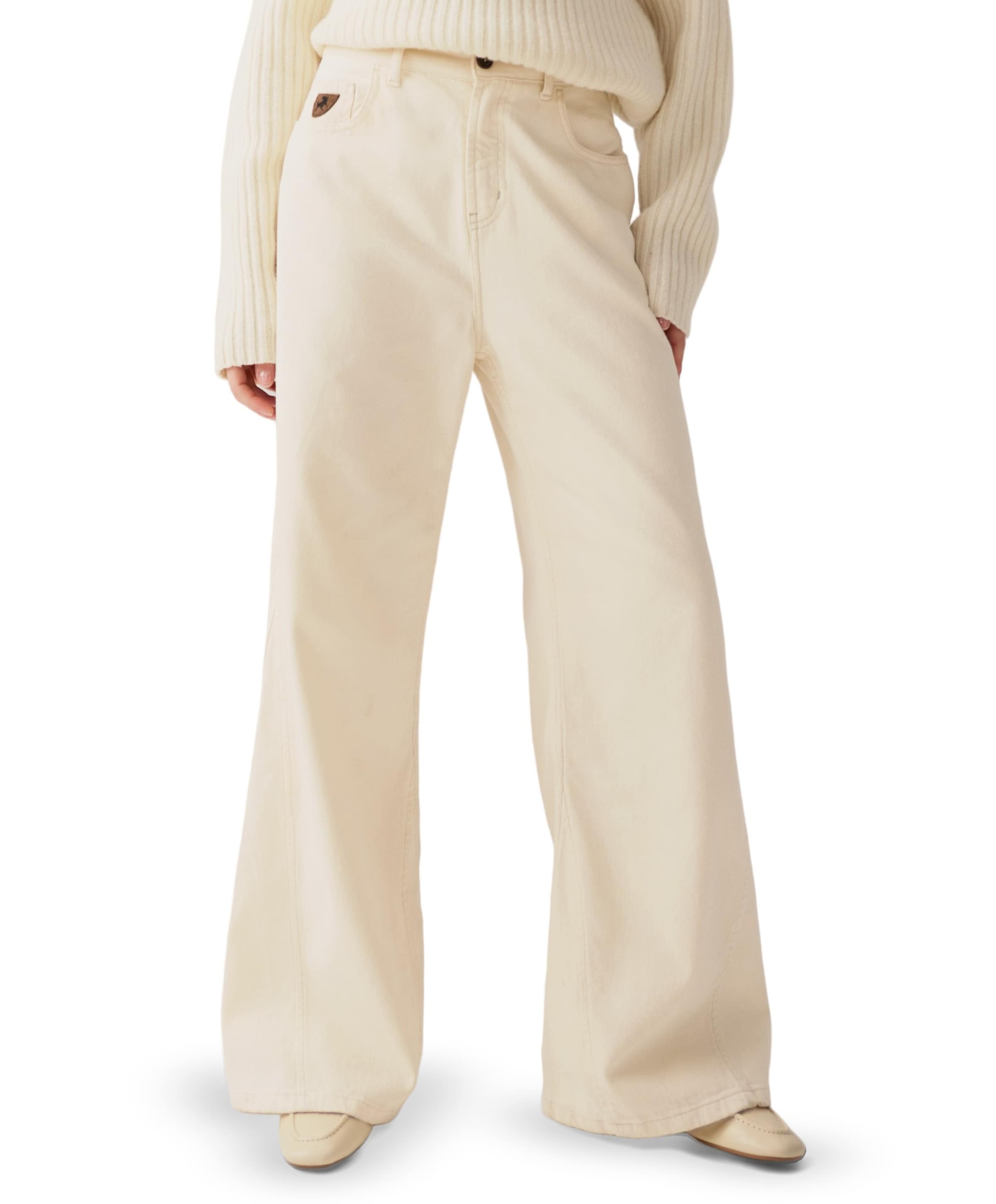 Skater Flare 8087 Ecru Wool dames jeans ecru