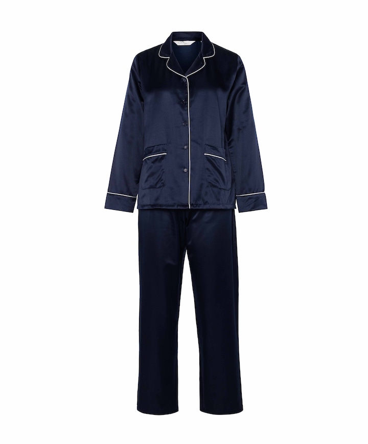 Dames pyjamaset blauw