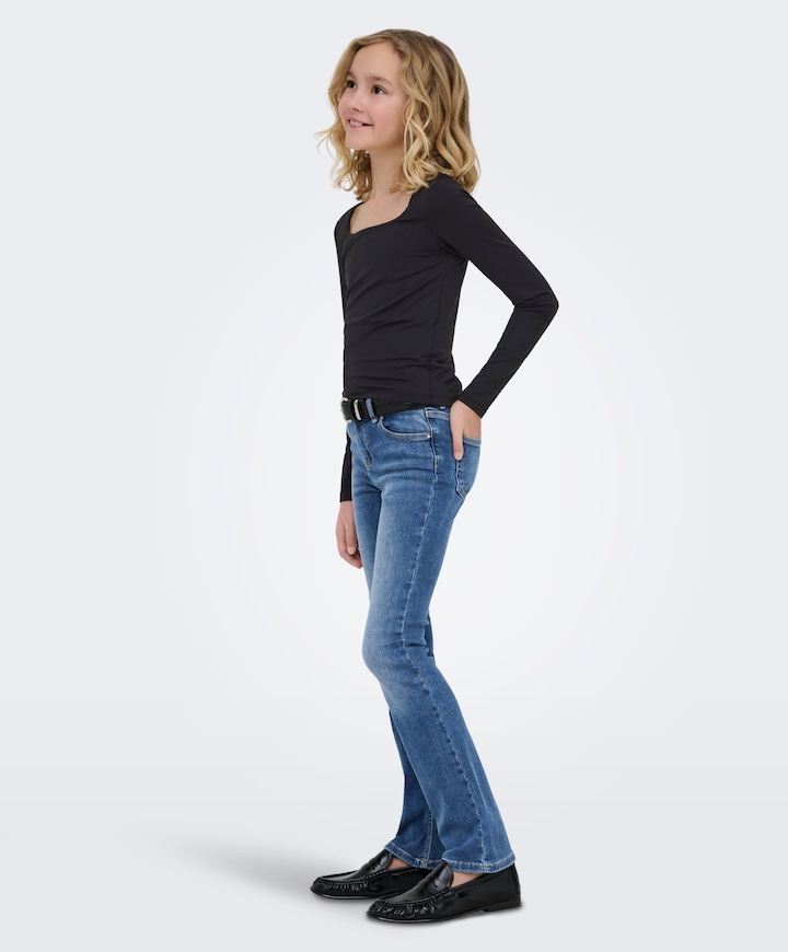 KOGBLUSH FLARED DNM REA1319 NOOS meisjes jeans blauw