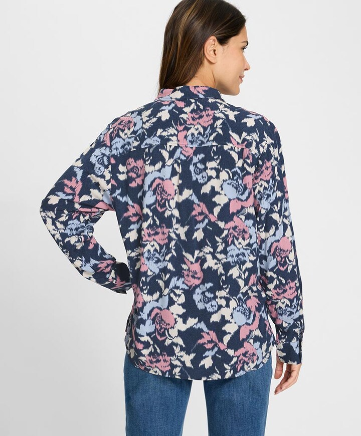 Dames blouse blauw