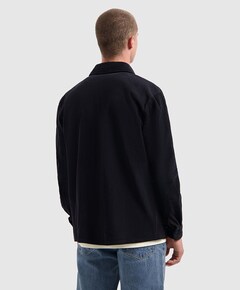 Heren overhemd lange mouw blauw