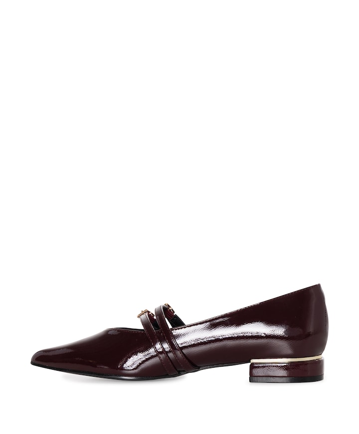 Agiany dames loafers bordeaux