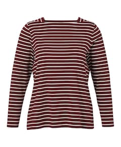 Dames longsleeve bordeaux