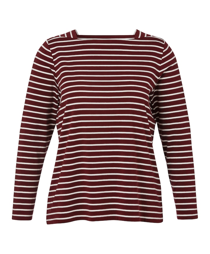 Dames longsleeve bordeaux