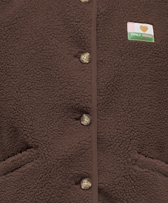 Meisjes gilet bruin