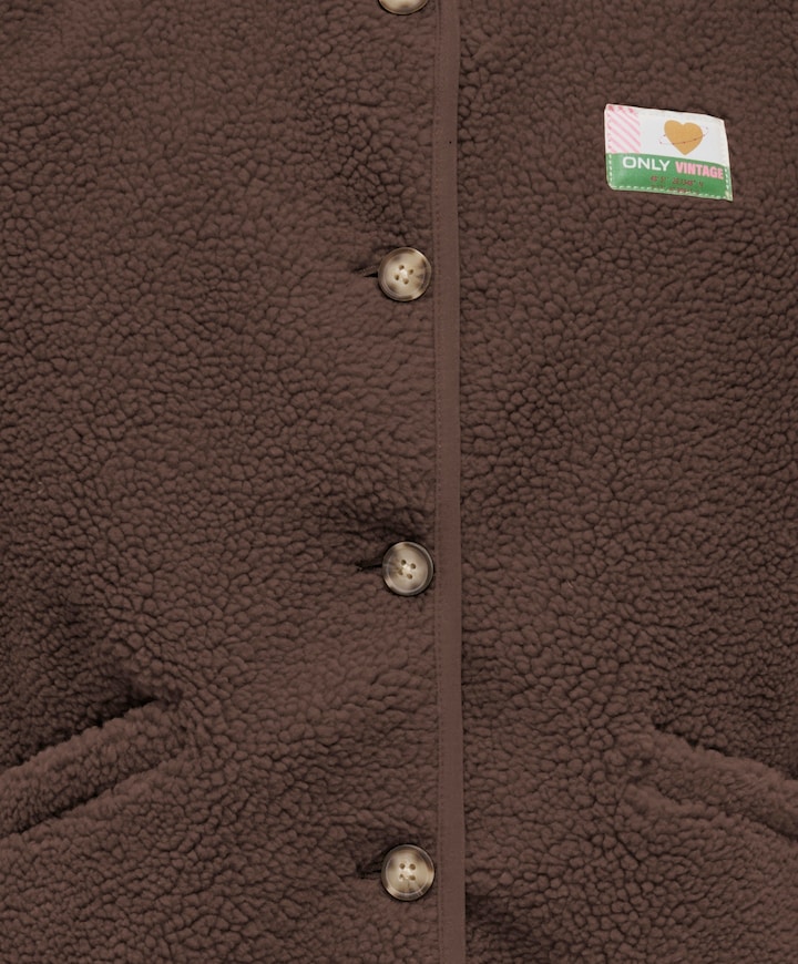 Meisjes gilet bruin
